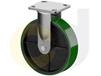 CASTERDEPOT ERGONOMIC, TOP PLATE CASTERS - POLY ON CAST IRON WHEEL- CAPACITIES UP TO 1400 LBS.