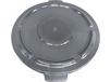 CRUSADER ROUND TRASH CANS - LIDS & DOLLY