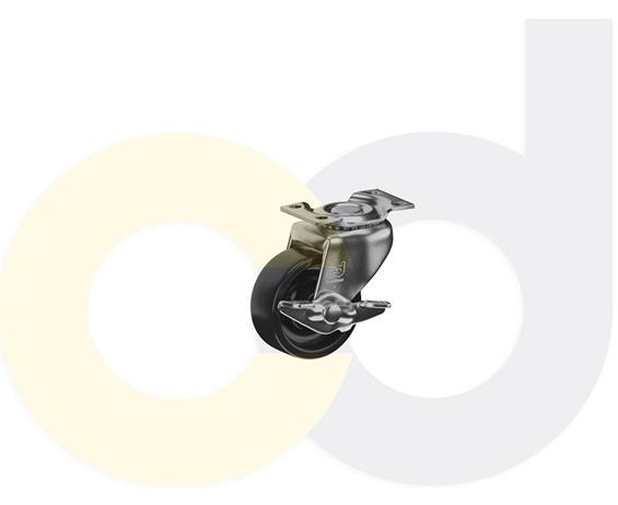 TOP PLATE CASTERS- POLYOLEFIN WHEELS