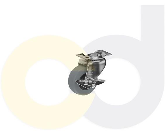 TOP PLATE CASTERS- THERMO-URETHANE WHEELS