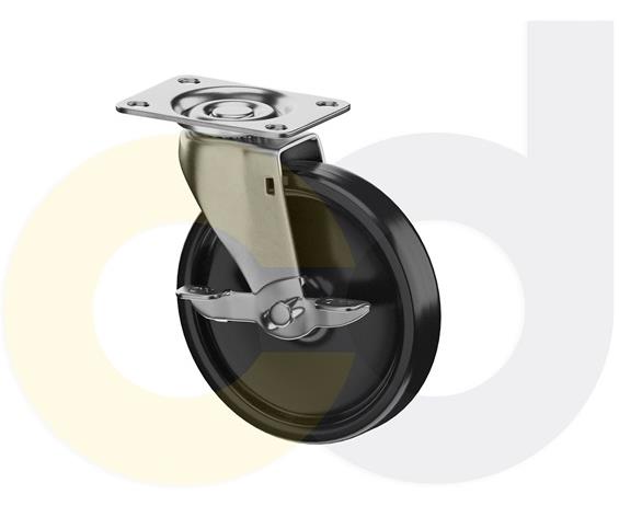 TOP PLATE CASTERS- POLYOLEFIN WHEELS