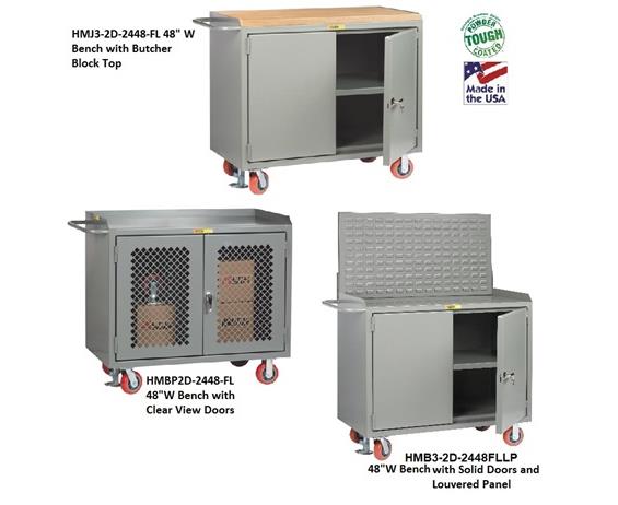48&quot; WIDE MOBILE BENCH CABINETS