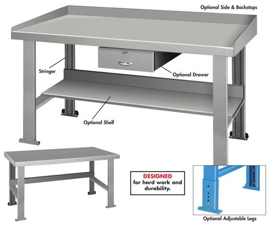 INDUSTRIAL WORK BENCHES - OPTIONAL ACCESSORIES