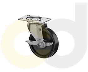 TOP PLATE CASTERS- POLYOLEFIN WHEELS