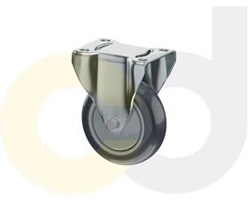 ZINC PLATED CASTERS - THERMO-URETHANE WHEELS