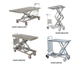 PARTIALLY STAINLESS STEEL HYDRAULIC ELEVATING CARTS