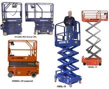 DRIVABLE AND PUSH-ABLE SCISSOR LIFTS