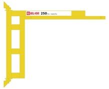 WALL BRACKETED - FULL CANTILEVER ENCLOSED TRACK JIB CRANE