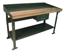 STEEL-WOOD HEAVY DUTY WORKBENCH